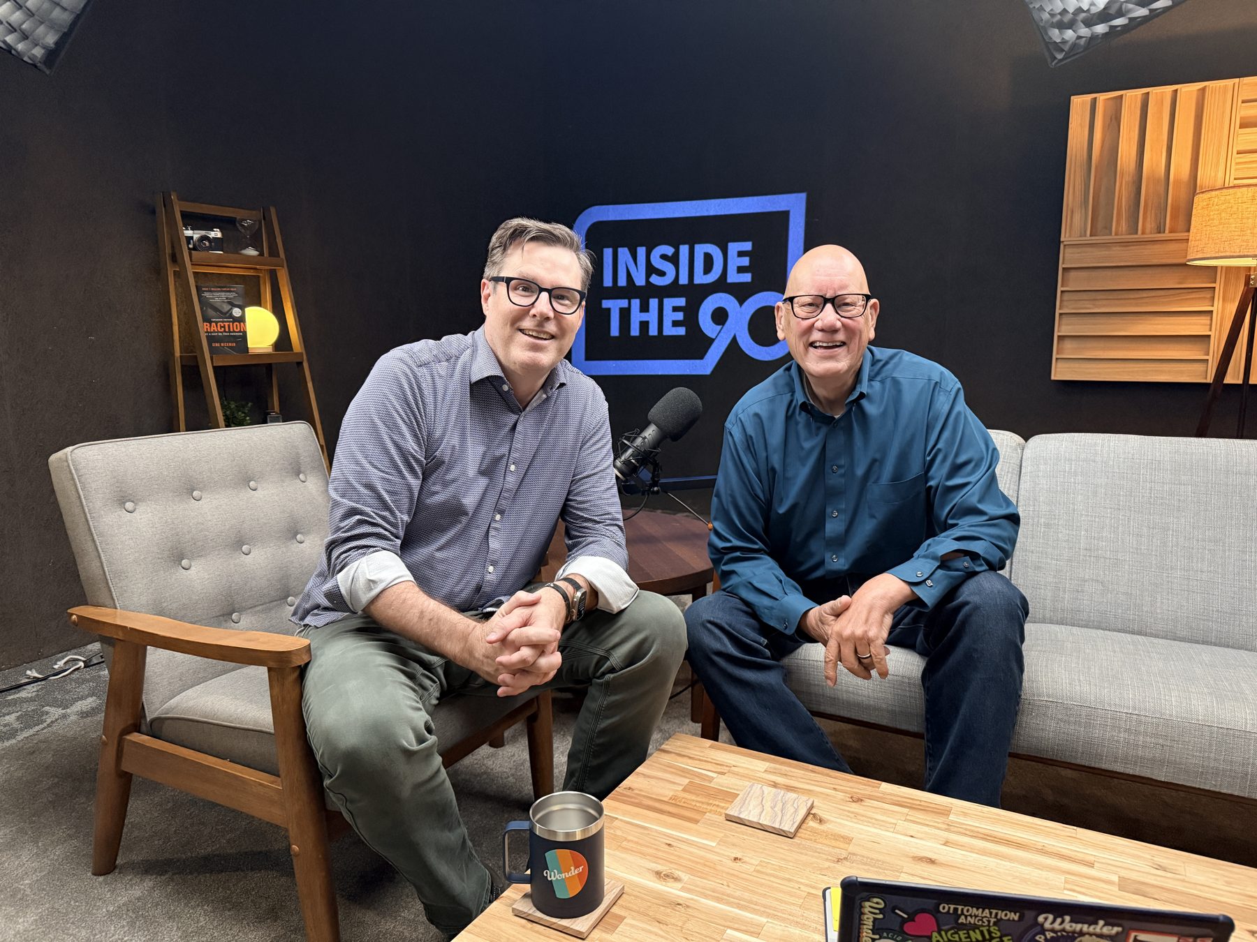 Jami Mullikin on the set of the Inside The 90 Podcast